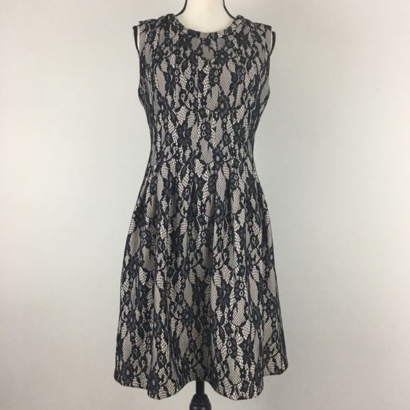 🆕️ Anthropologie HD Black Lace Dress - Fit and Flare Style. NWT - Picture 5 of 14